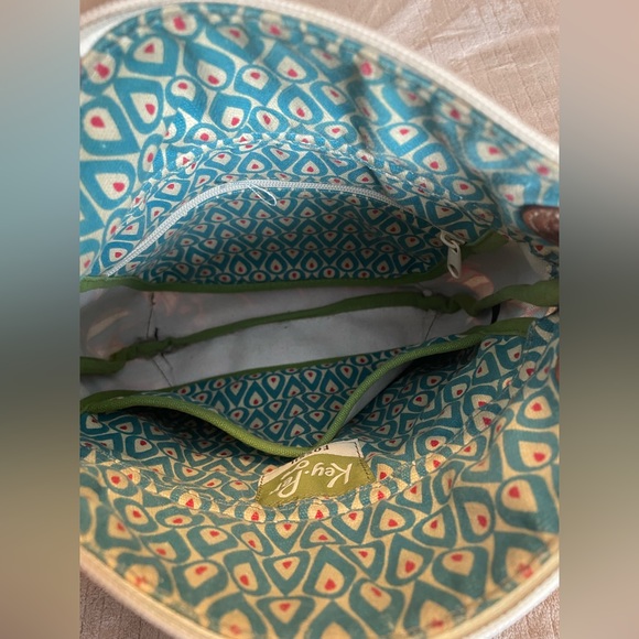 Very good used Fossil Key-per Coated canvas crossbody purse - Picture 5 of 8